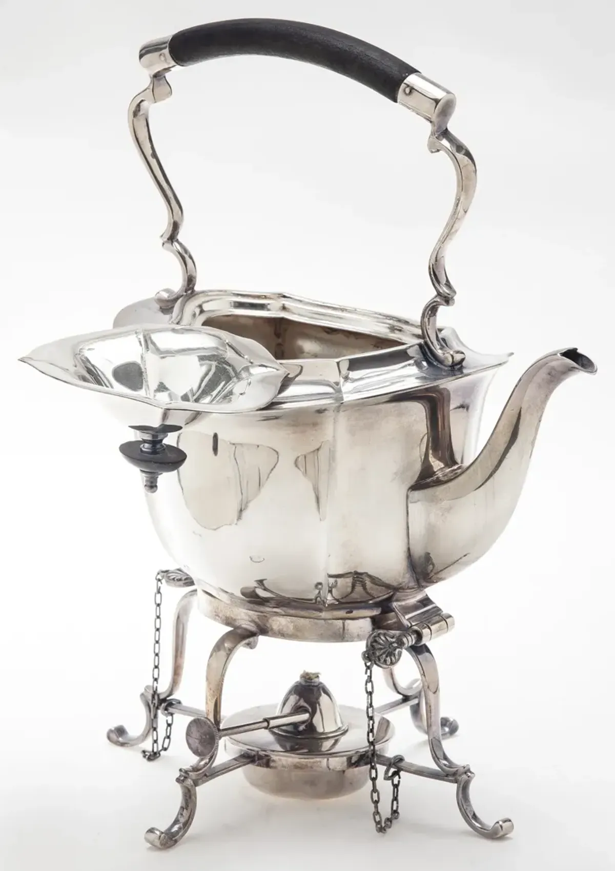 English Sheffield-Plate Tea Pot/Warmer - Fleur de Lex Antiques - Silver