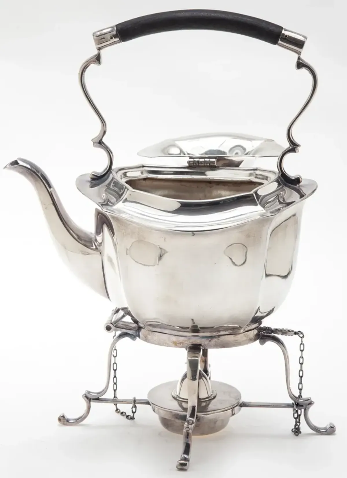 English Sheffield-Plate Tea Pot/Warmer - Fleur de Lex Antiques - Silver