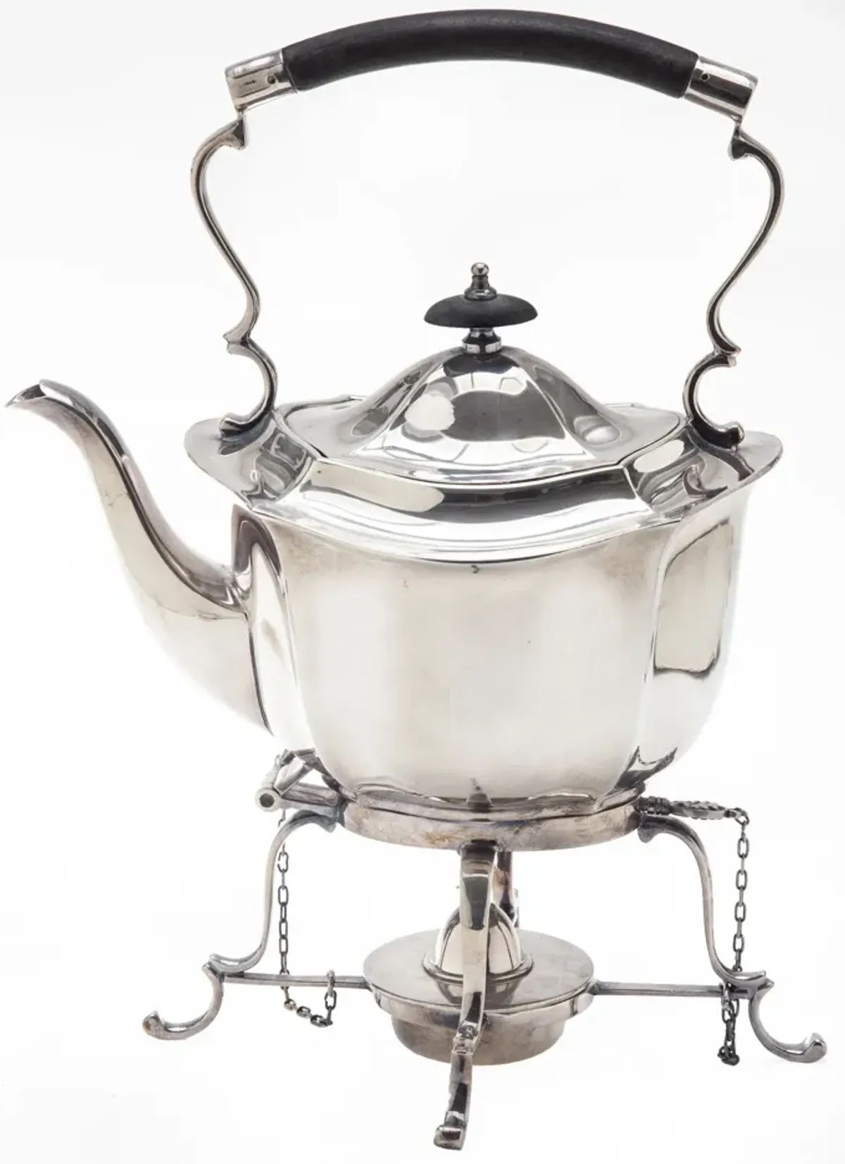 English Sheffield-Plate Tea Pot/Warmer - Fleur de Lex Antiques - Silver