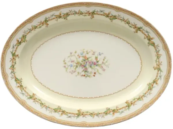 Noritake Olympia Ceramic Serving Platter - Interesting Things - Pink