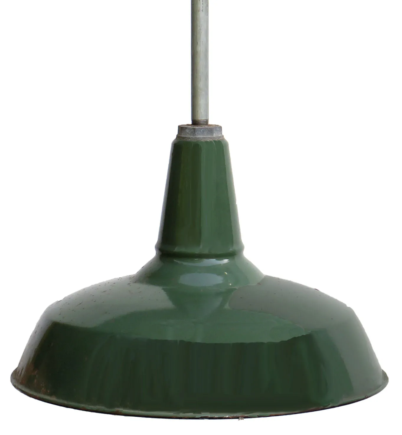 Vintage Industrial Pendant Lights - Set of 2 - Chez Vous - Green