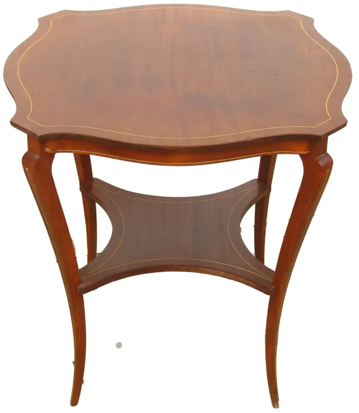 KlismosStyle Inlaid Wood Accent Table