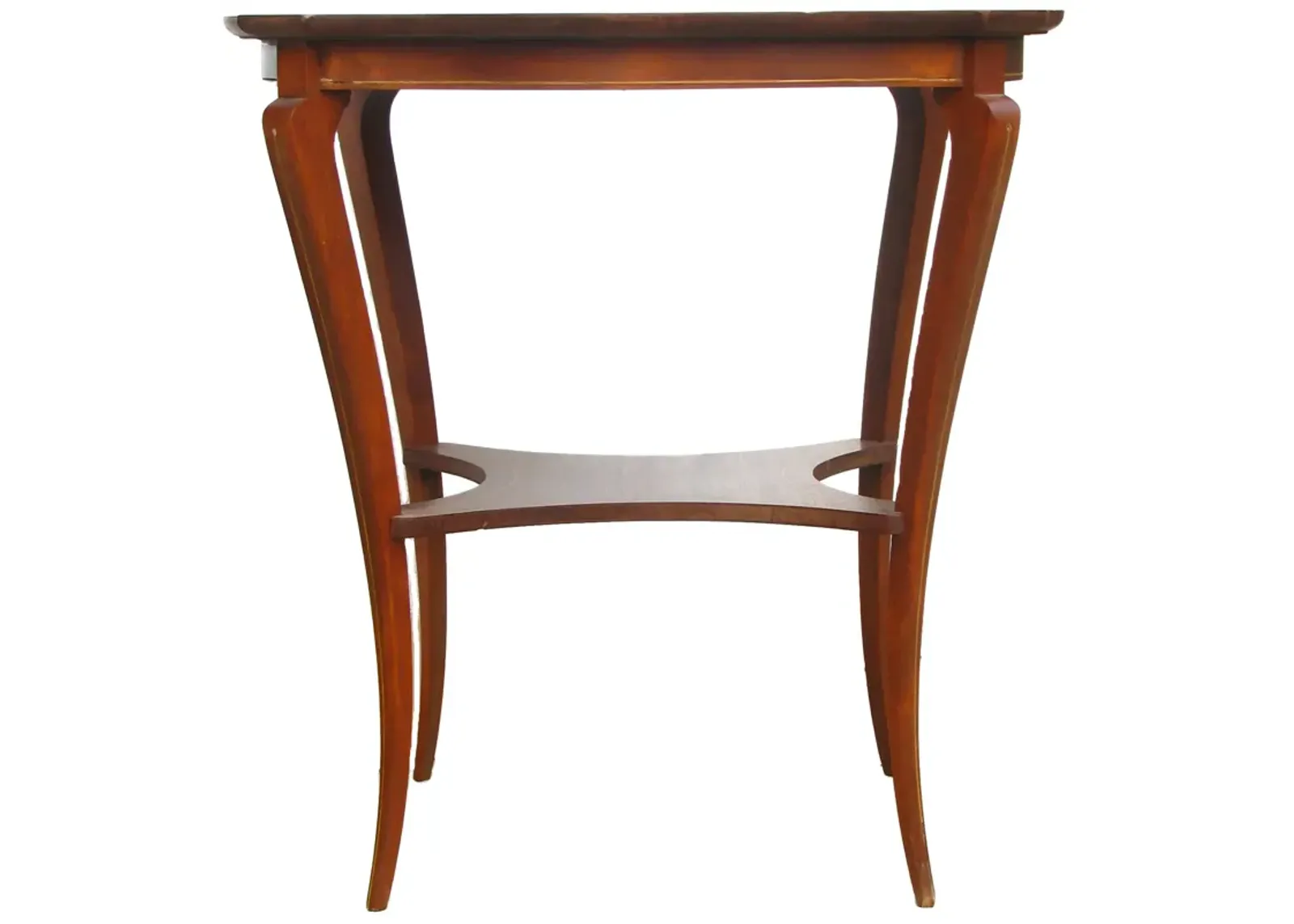 KlismosStyle Inlaid Wood Accent Table - Chez Vous - Brown - 24" L x 24" W x 24" H