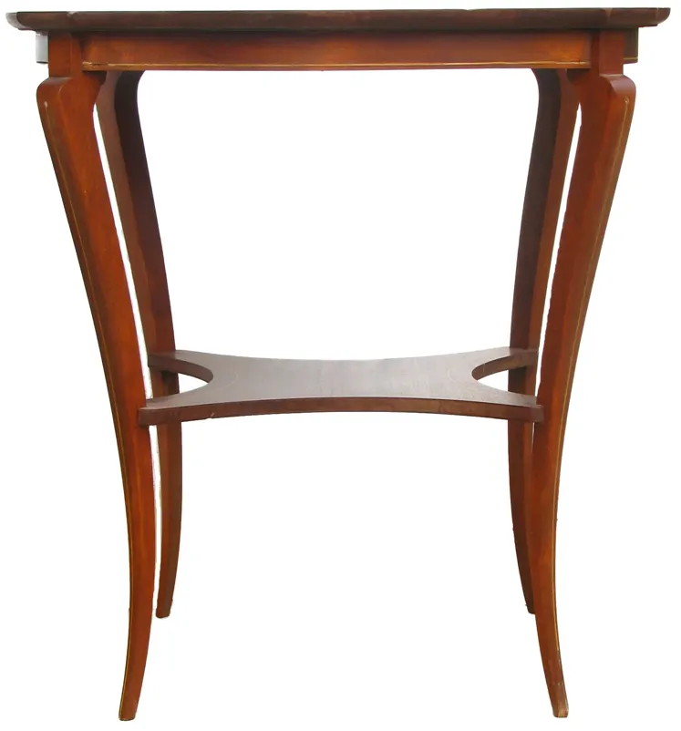 KlismosStyle Inlaid Wood Accent Table - Chez Vous - Brown - 24" L x 24" W x 24" H