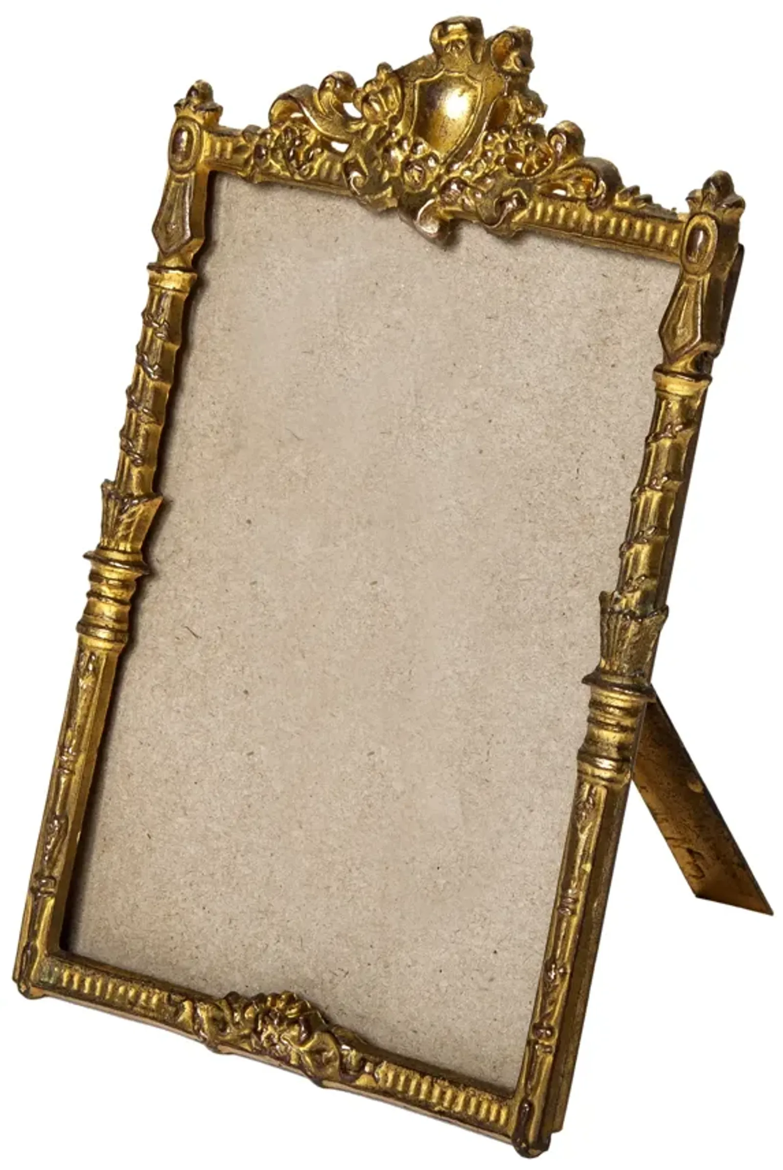 Small Gold Easel Table Frame - Fleur de Lex Antiques - Brown