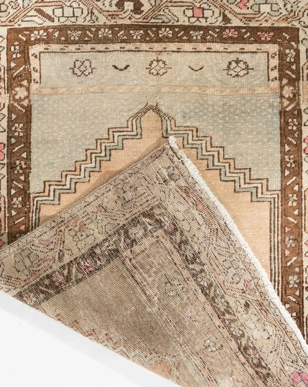 Turkish Oushak Area Rug 2'9 X 3'9 - Beige - Beige