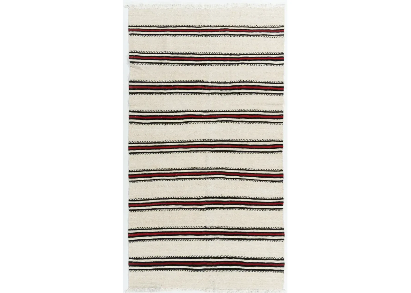 Turkish Kilim Area Rug 4'8 X 8'4 - brown - brown