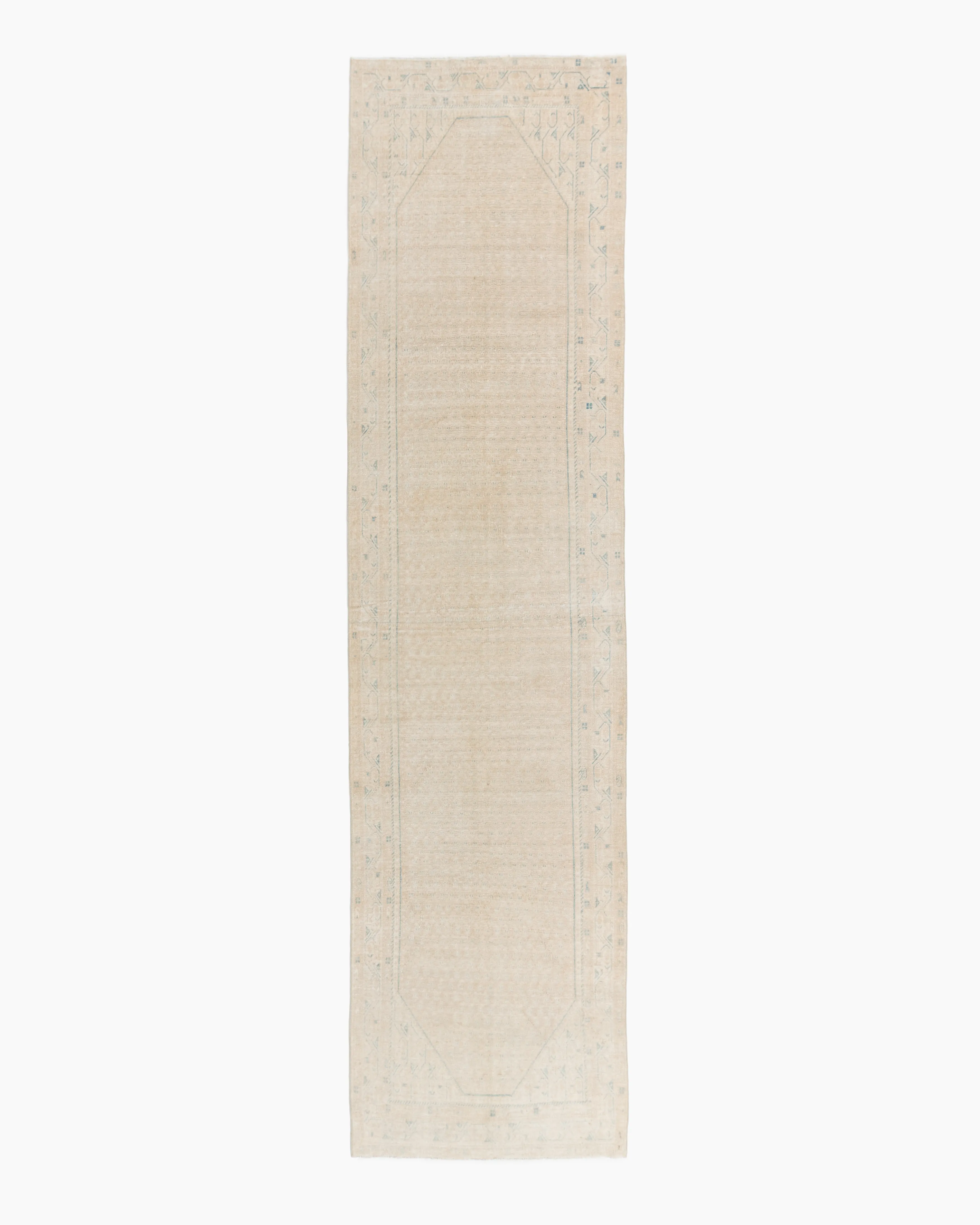 Turkish Oushak Runner - 3'5 X 13'5 - Beige