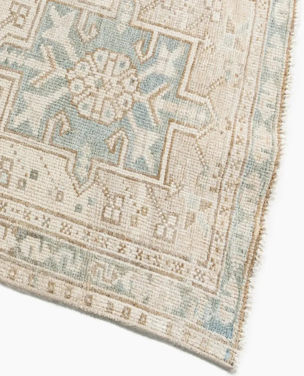 Persian Heriz Runner 1'10 X 12'8 - Blue