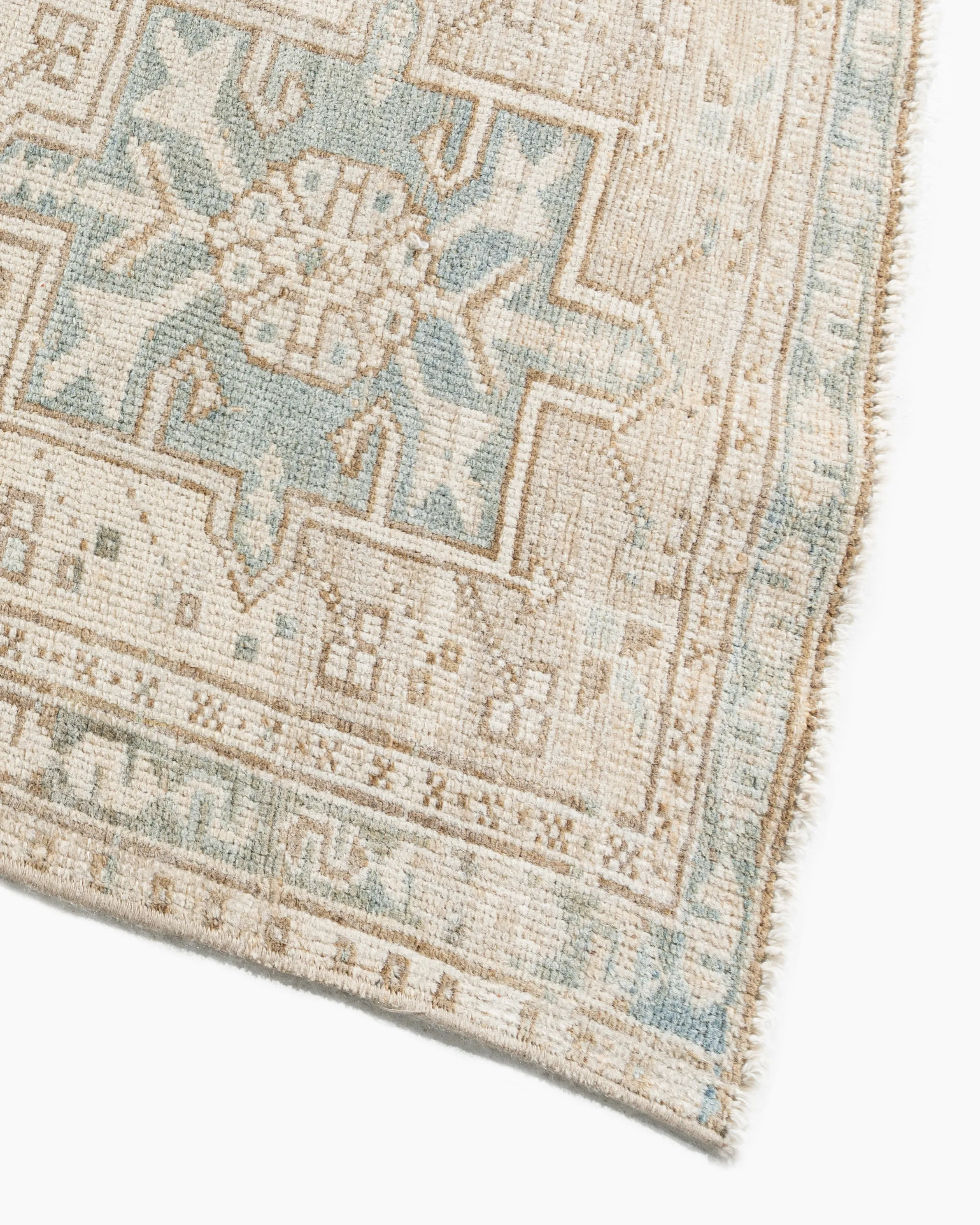 Persian Heriz Runner 1'10 X 12'8 - Blue