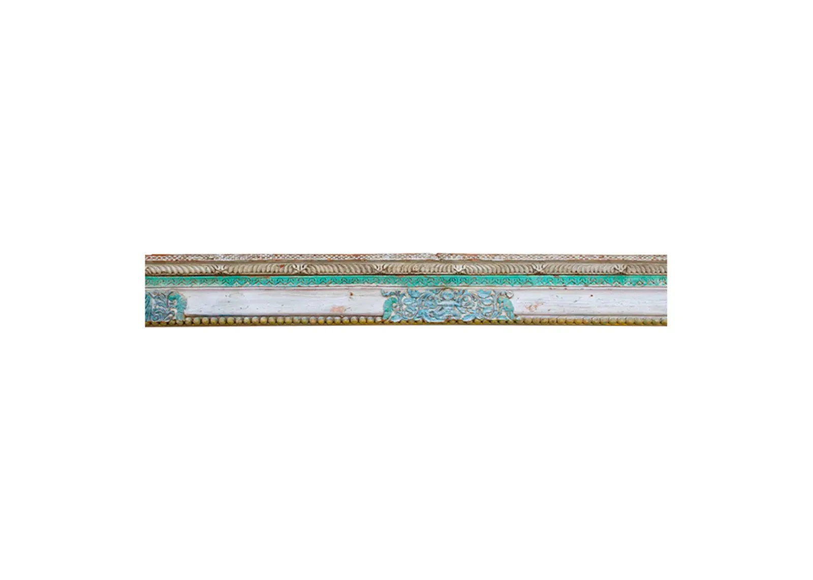 Antique Tamul Nadu Architectural Beam - de-cor - Blue