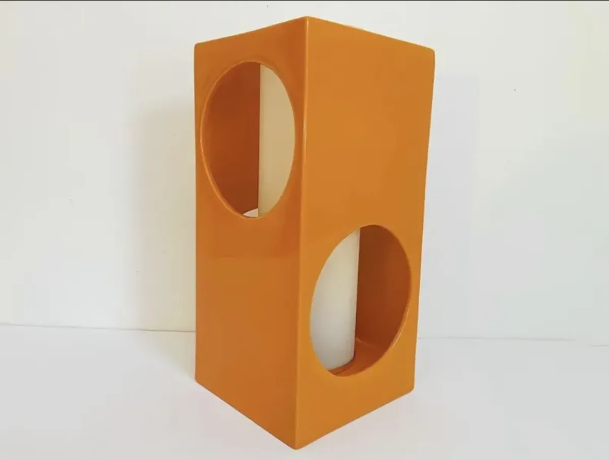 Midcentury Geometric Accent Lamp