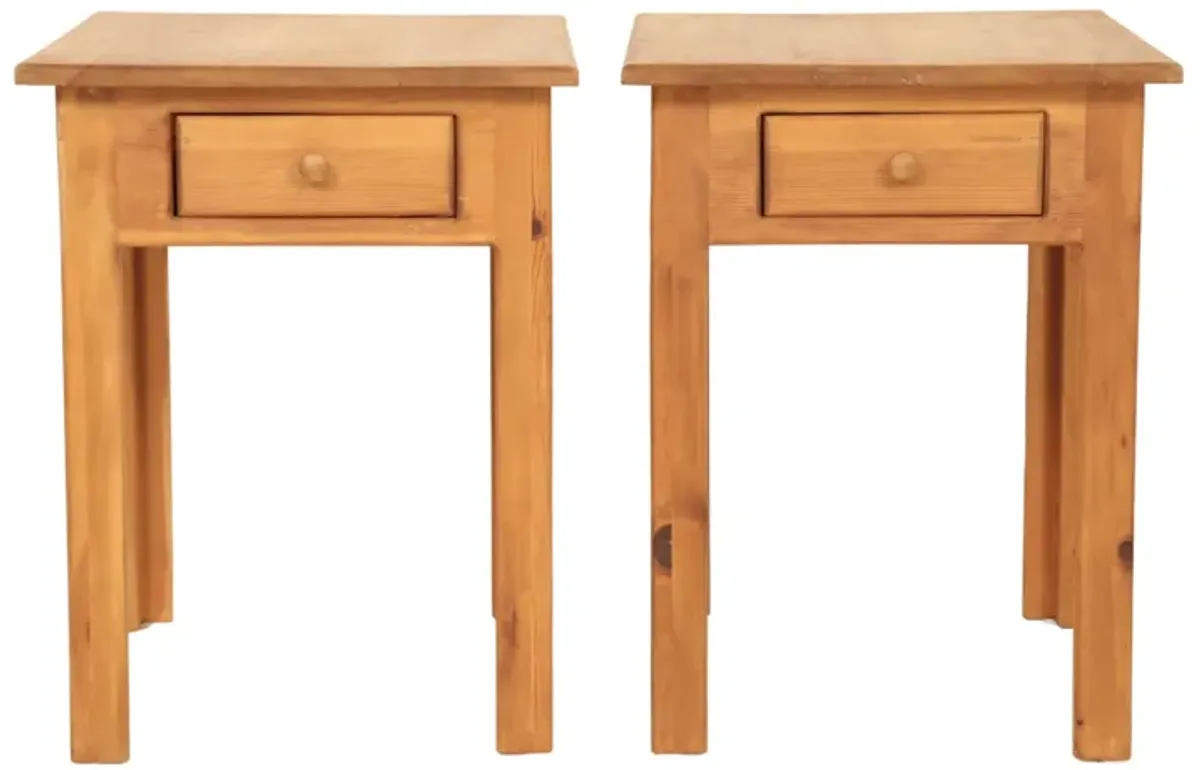 Craftsman Pine Side Tables - a Pair - Interesting Things