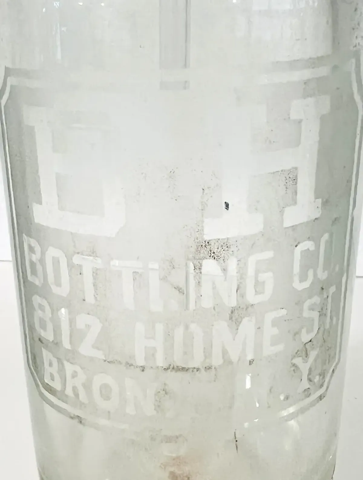 Antique New York City Seltzer Bottle - Eat Drink Home - Clear