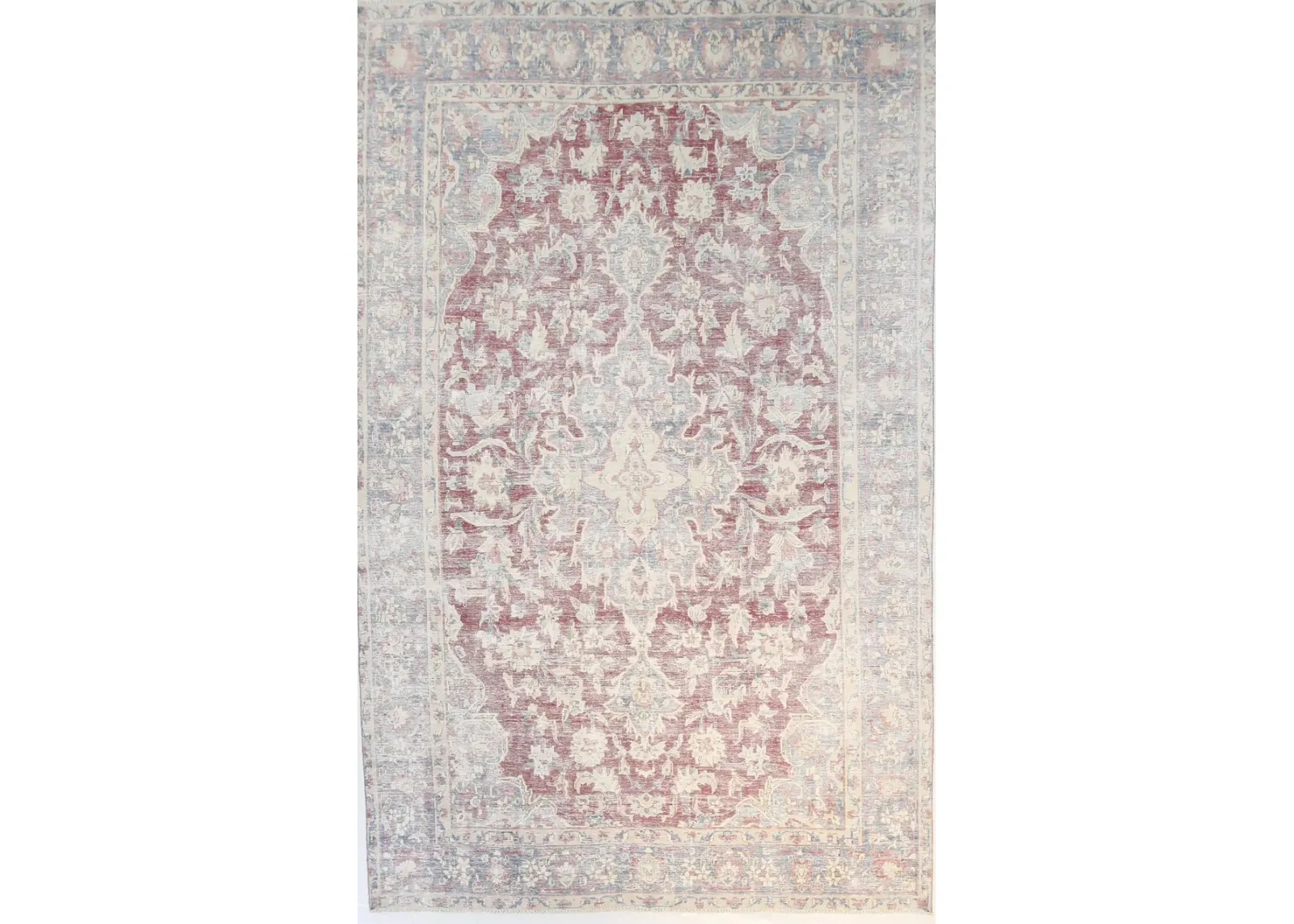 8" x 12" Vintage Rug - Red/Blue - F.J. Kashanian - Red