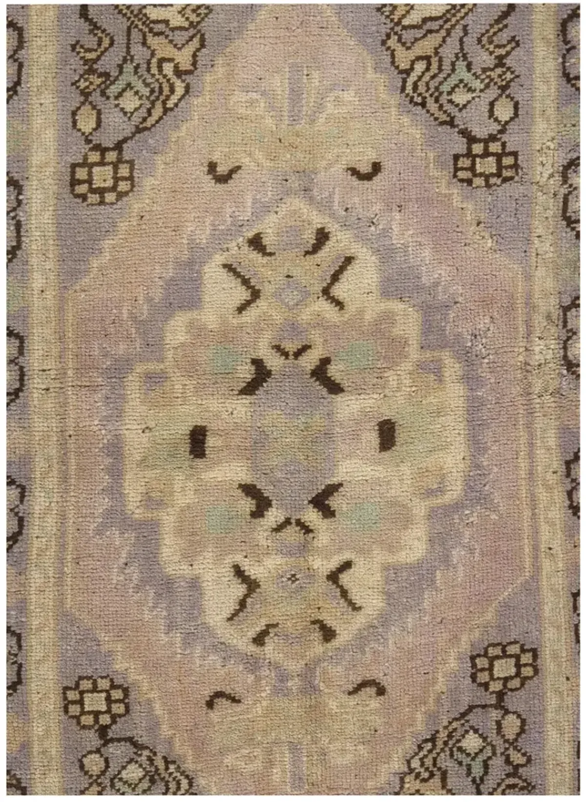 Turkish Yastik Area Rug 2 X 3'3 - Silver - Silver