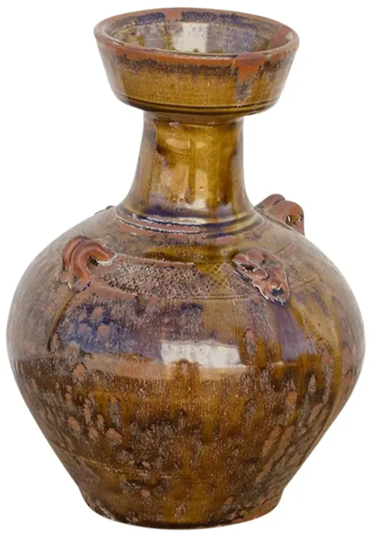 Rare Qing Style Chinese Vase - de-cor - Brown