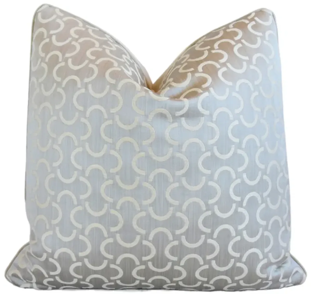 Geometric Modern Jacquard Mélange Pillow