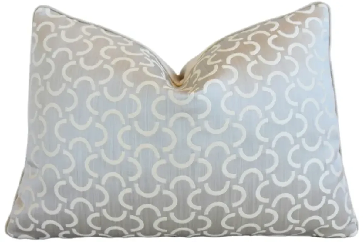 Geometric Modern Jacquard Mélange Pillow