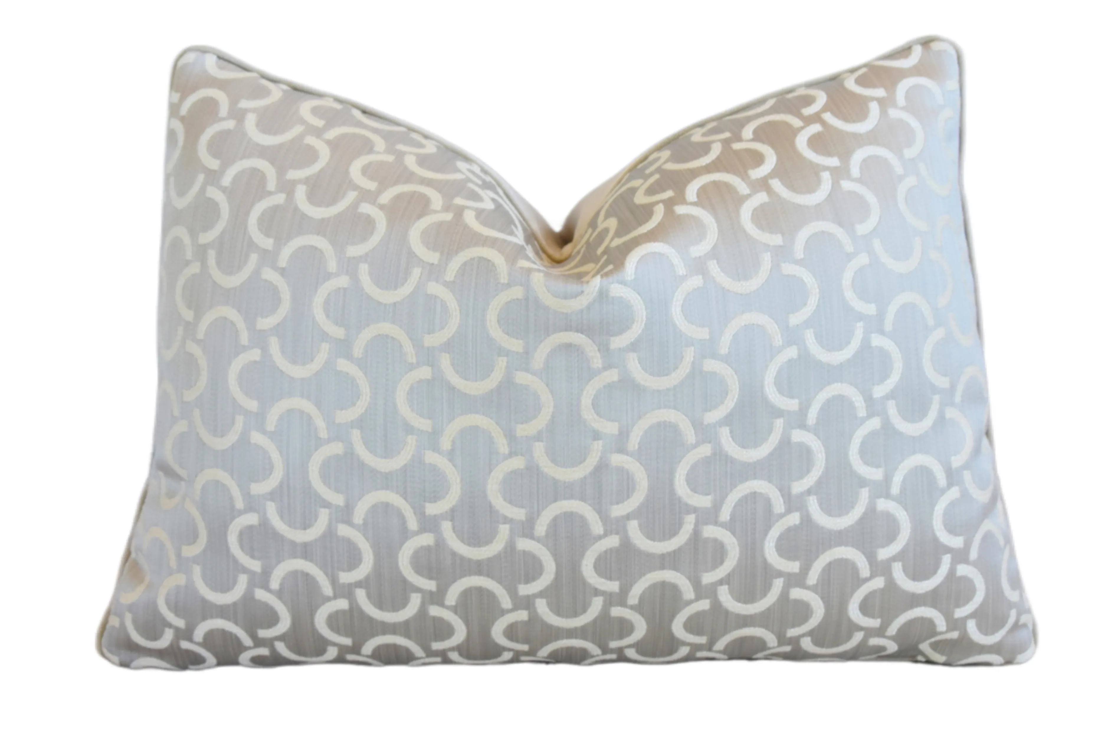 Geometric Modern Jacquard Mélange Pillow