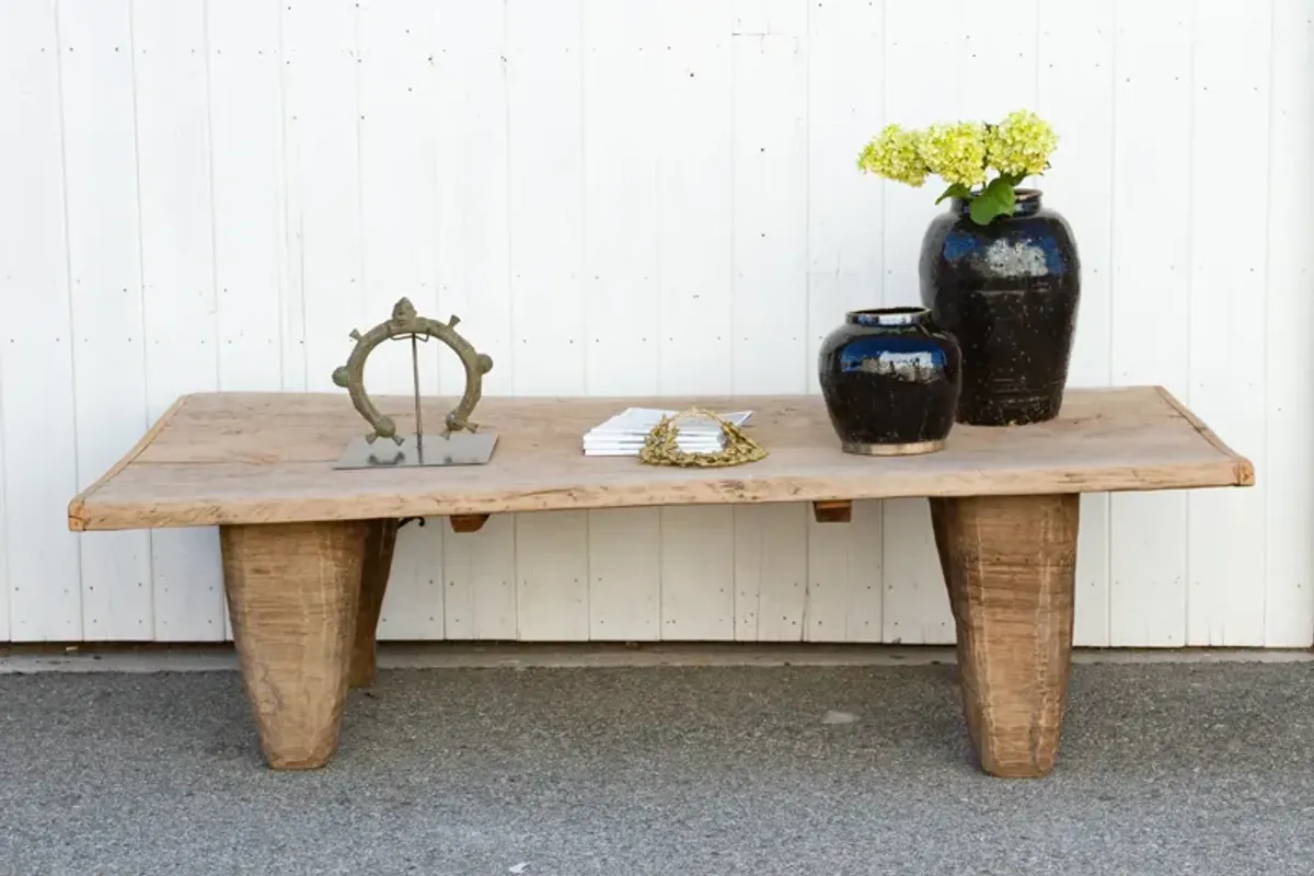 Large 19th Century Nagaland Table - de-cor - Brown