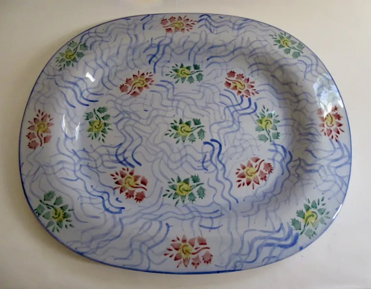 Tiffany & Co. English Faience Platter - The Emporium Ltd. - Blue