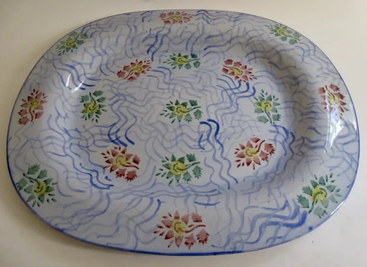 Tiffany & Co. English Faience Platter - The Emporium Ltd. - Blue