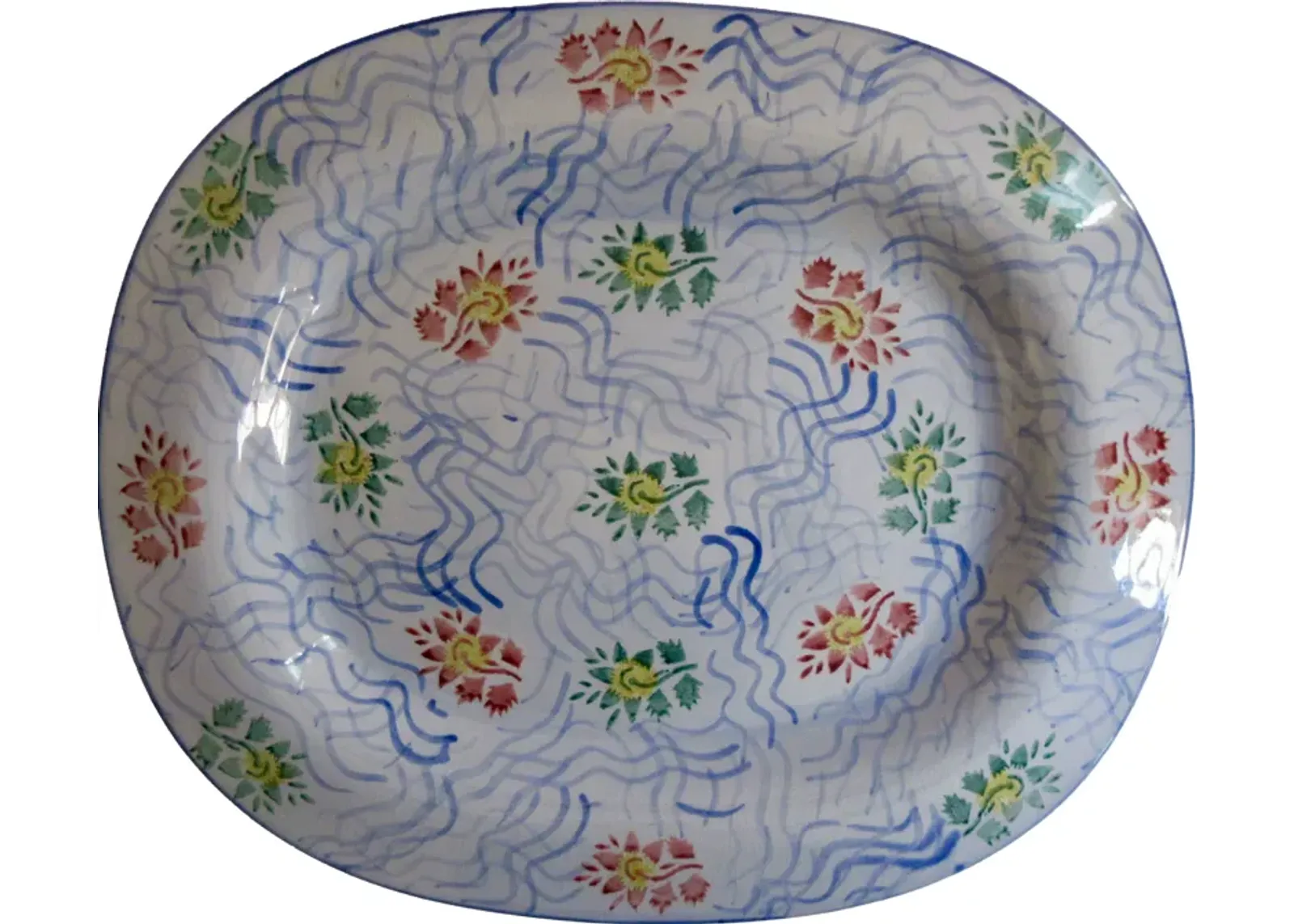 Tiffany & Co. English Faience Platter - The Emporium Ltd. - Blue