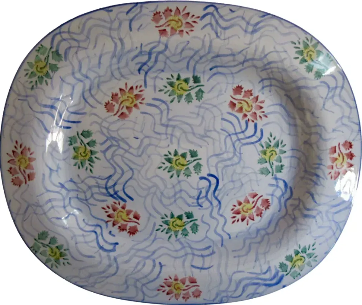 Tiffany & Co. English Faience Platter - The Emporium Ltd. - Blue