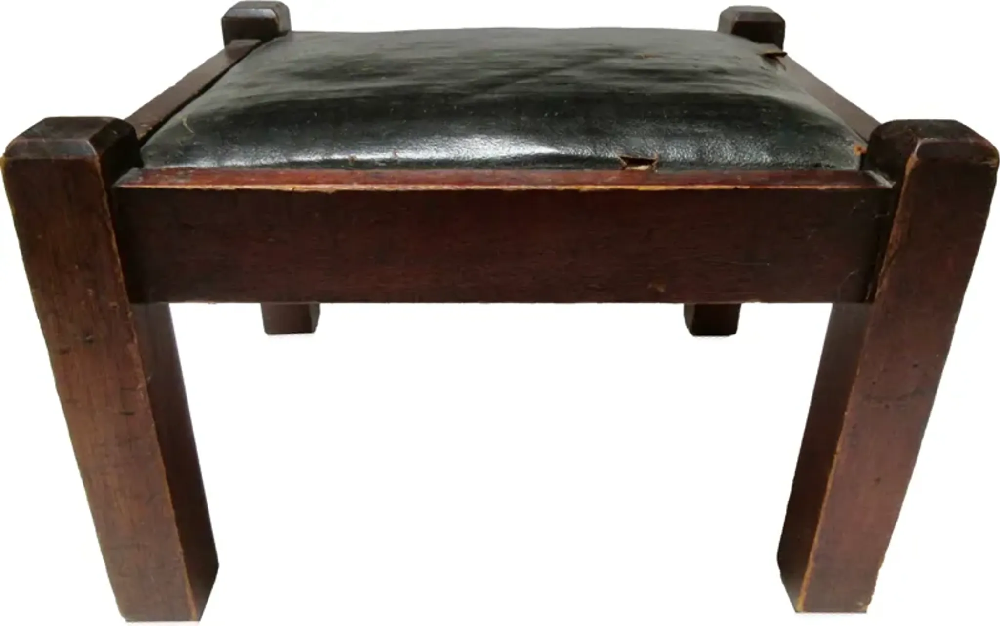 Early 1900s American Arts Crafts Stool The Emporium Ltd Brown One Kings ...