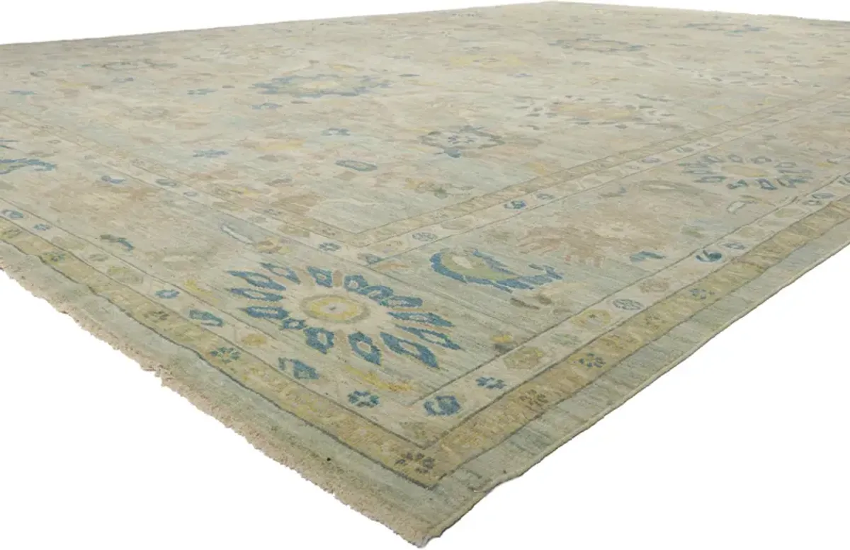 Persian Sultanabad Rug - 14'1 x 20'6 - Esmaili Rugs & Antiques - Blue - Blue