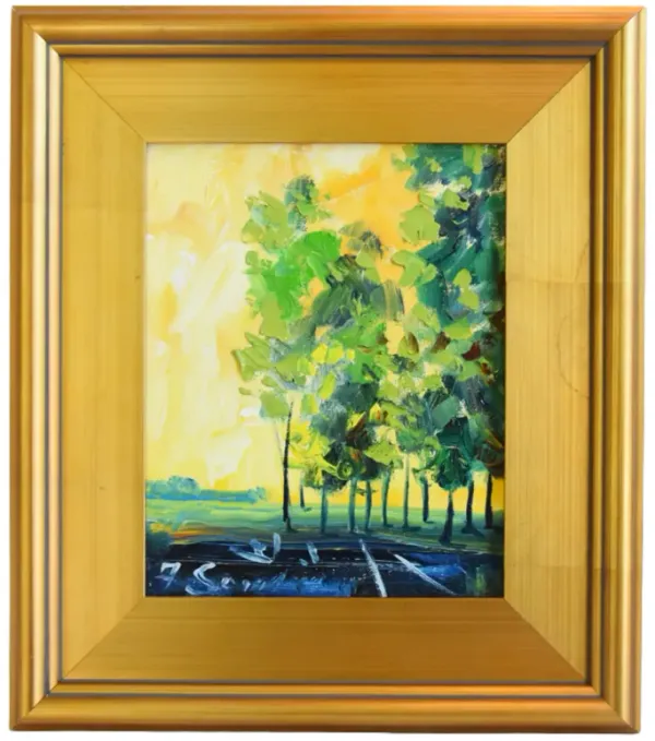 Impressionist Lush Landscape Painting - Green