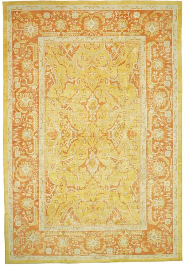 Turkish Oushak Rug, 12'6 x 18'6
