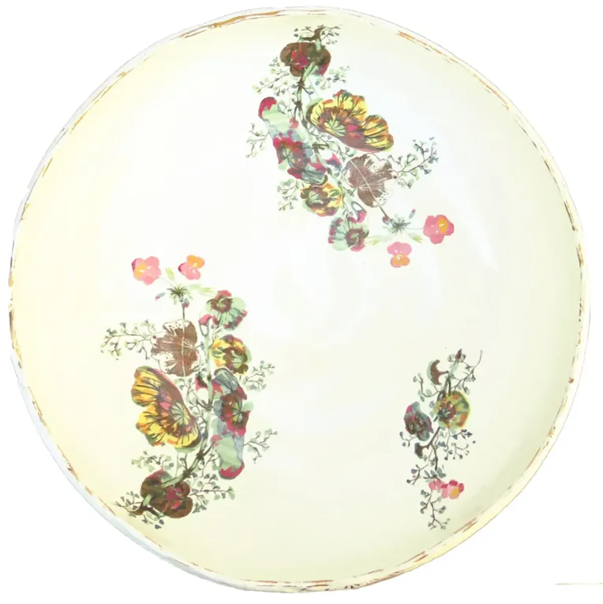 1890s English Staffordshire Bowl - Chez Vous - Beige