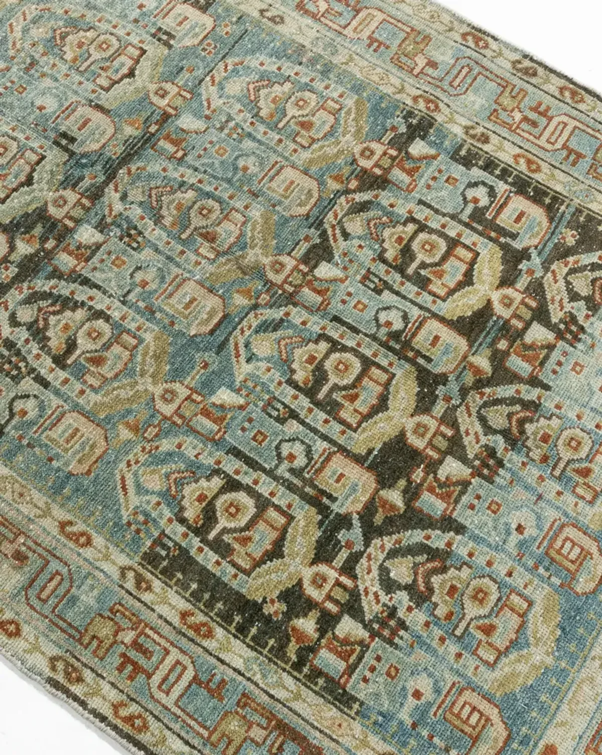 Persian Malayer Area Rug 3'6 X 5' - Blue - Blue