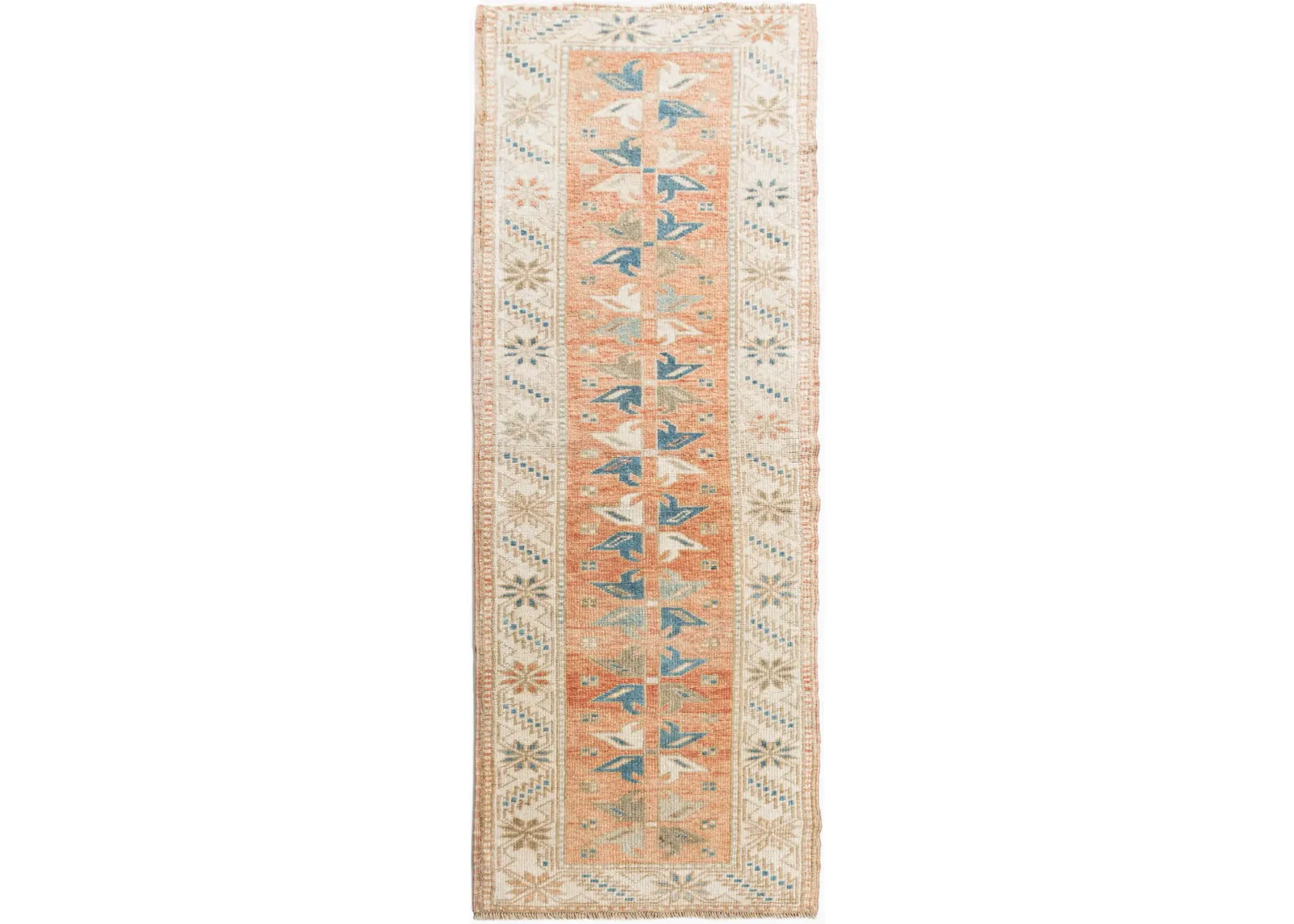 Turkish Oushak Runner 1'10 X 6'8 - orange