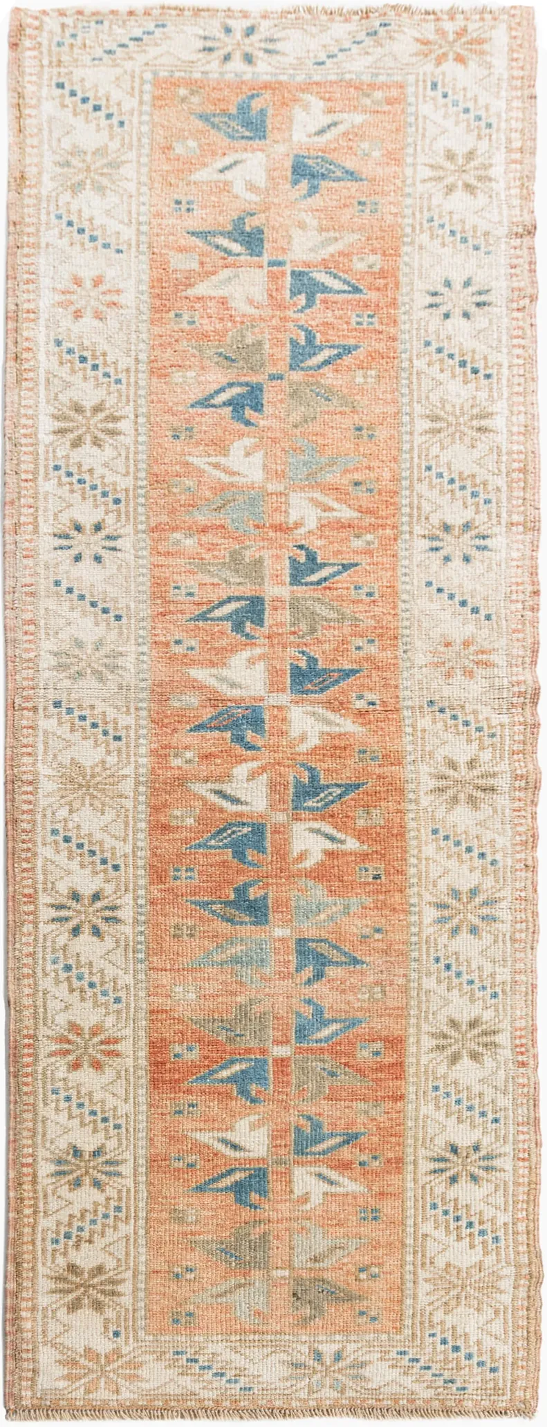 Turkish Oushak Runner 1'10 X 6'8 - orange