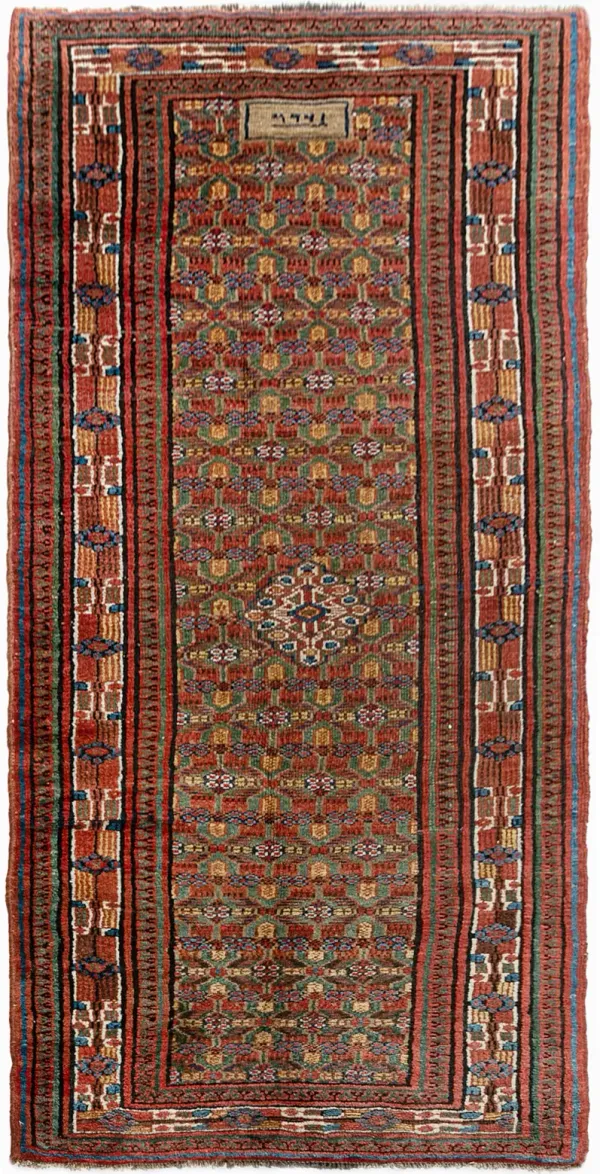 Persian Serab Rug Runner 2' X 6'6 - Red - Red