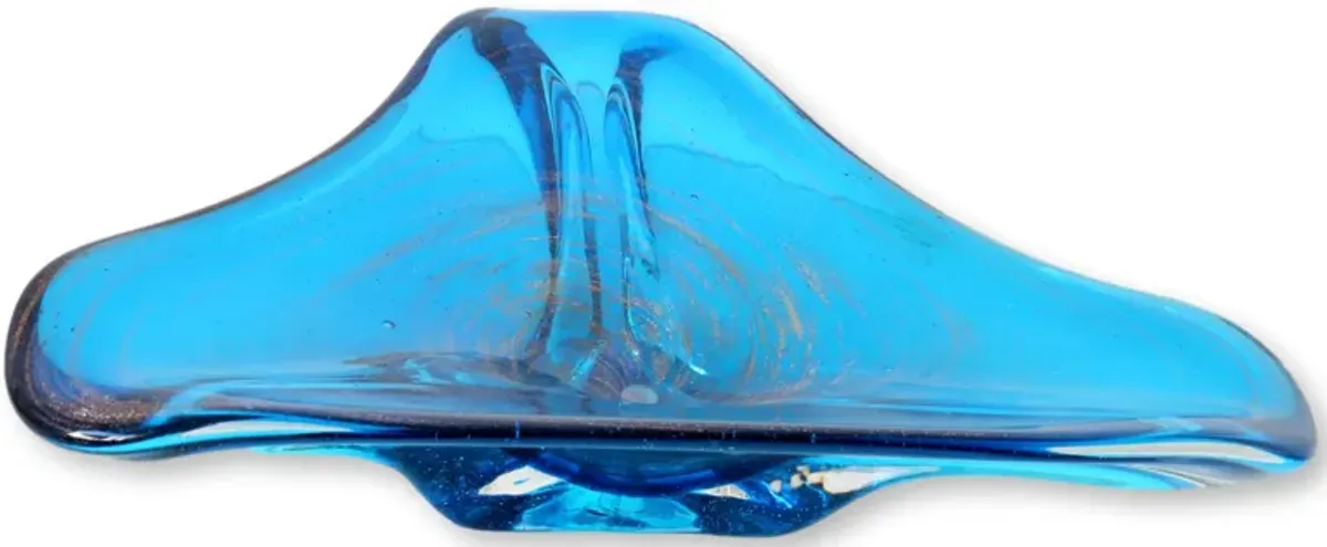 Italian Murano Glass "Galaxy" Bowl - The Queens Landing - Blue