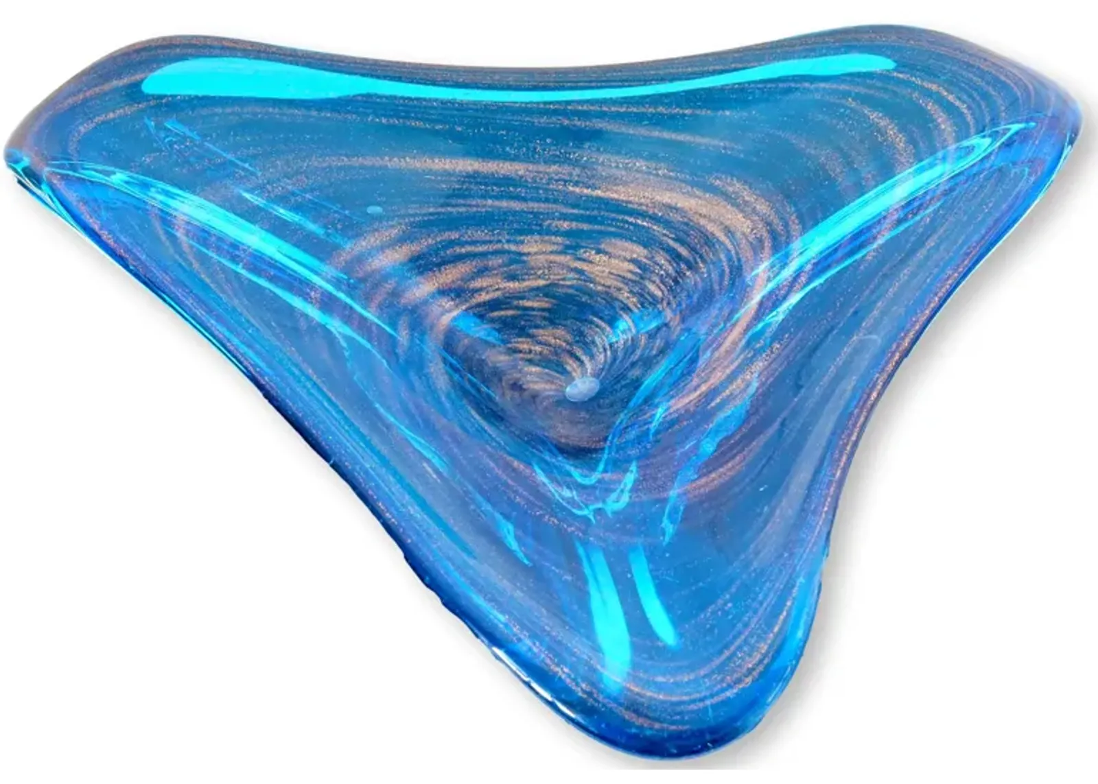 Italian Murano Glass "Galaxy" Bowl - The Queens Landing - Blue