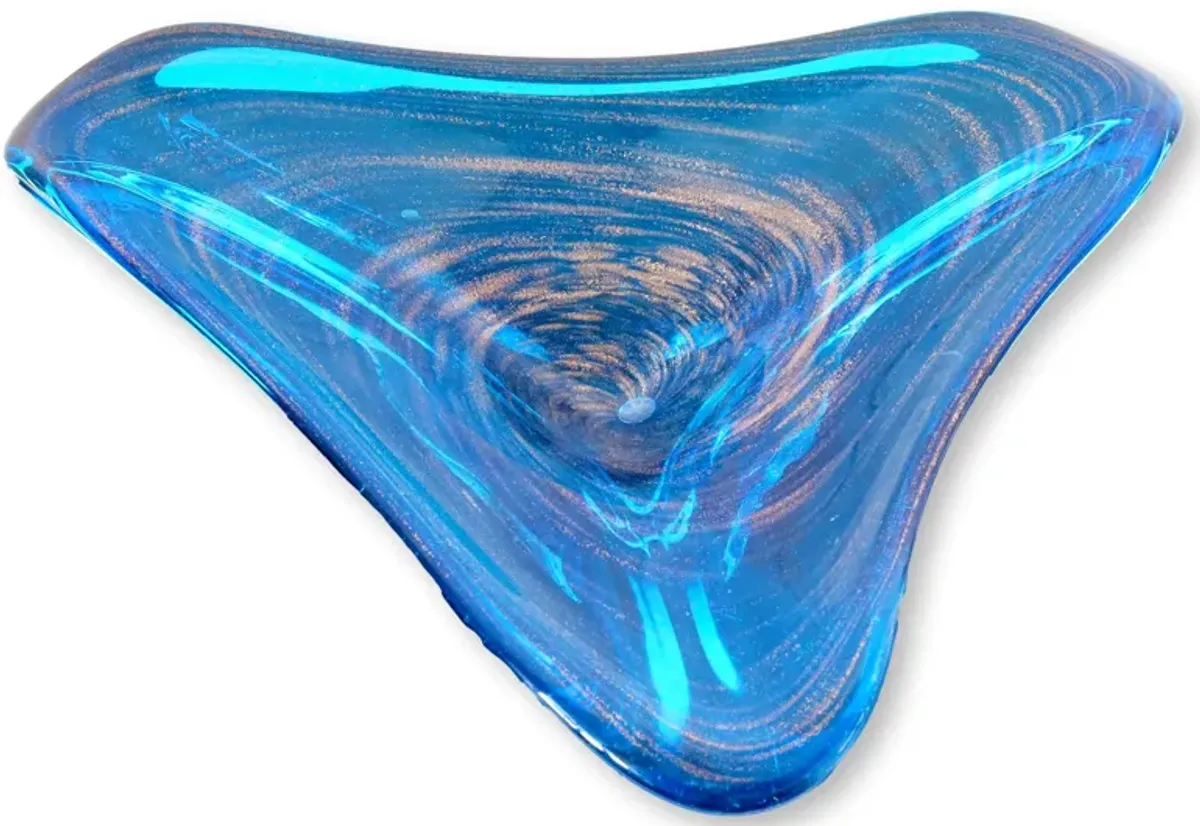 Italian Murano Glass "Galaxy" Bowl - The Queens Landing - Blue