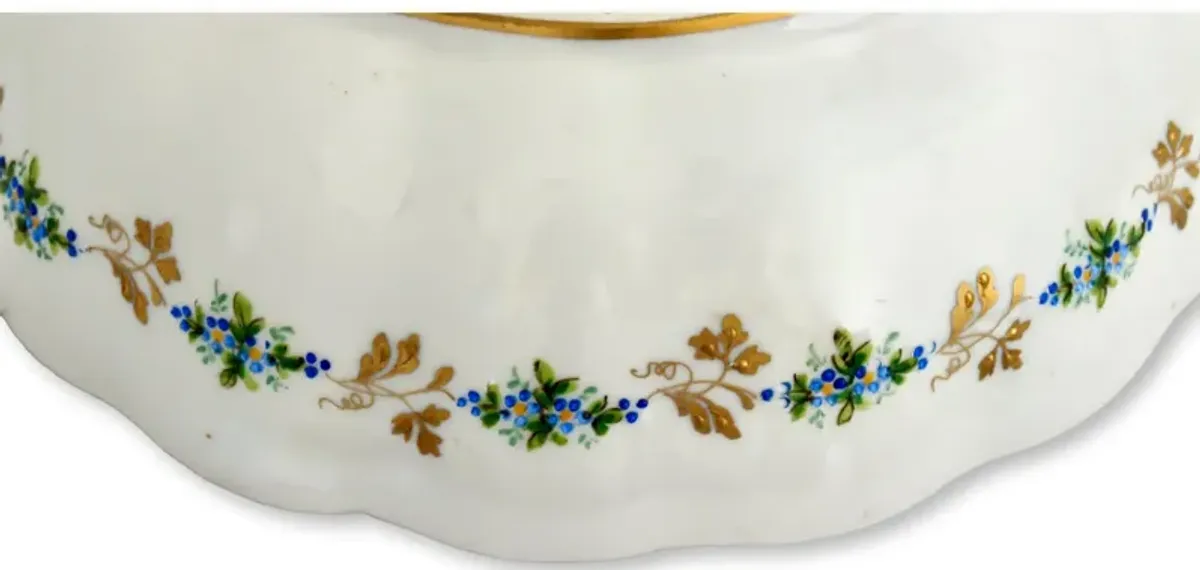 Early Camille Le Tallec Enameled Bowl - Rose Victoria - Gold