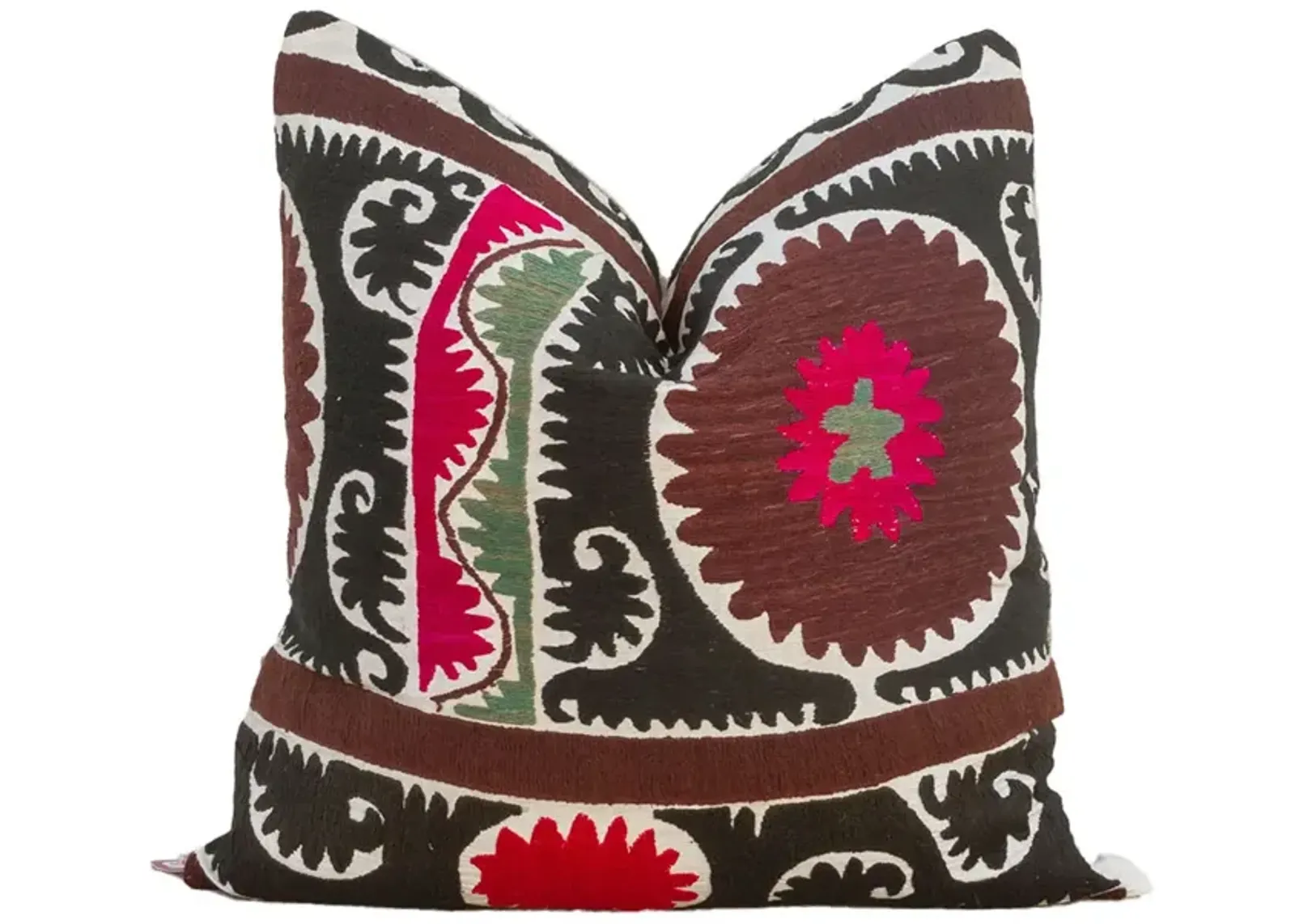 Paksima Black & White Suzani Pillow - de-cor