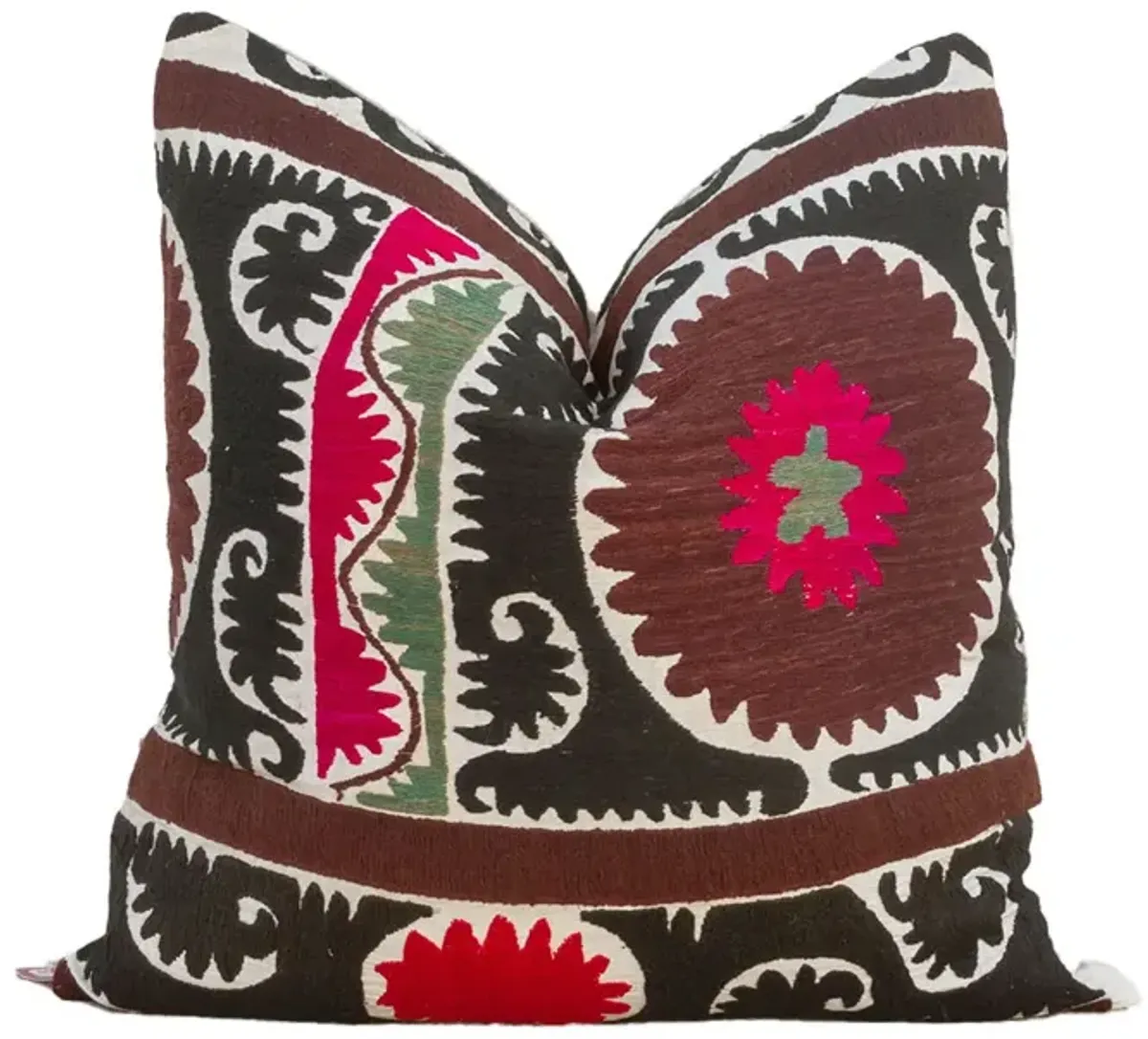 Paksima Black & White Suzani Pillow - de-cor