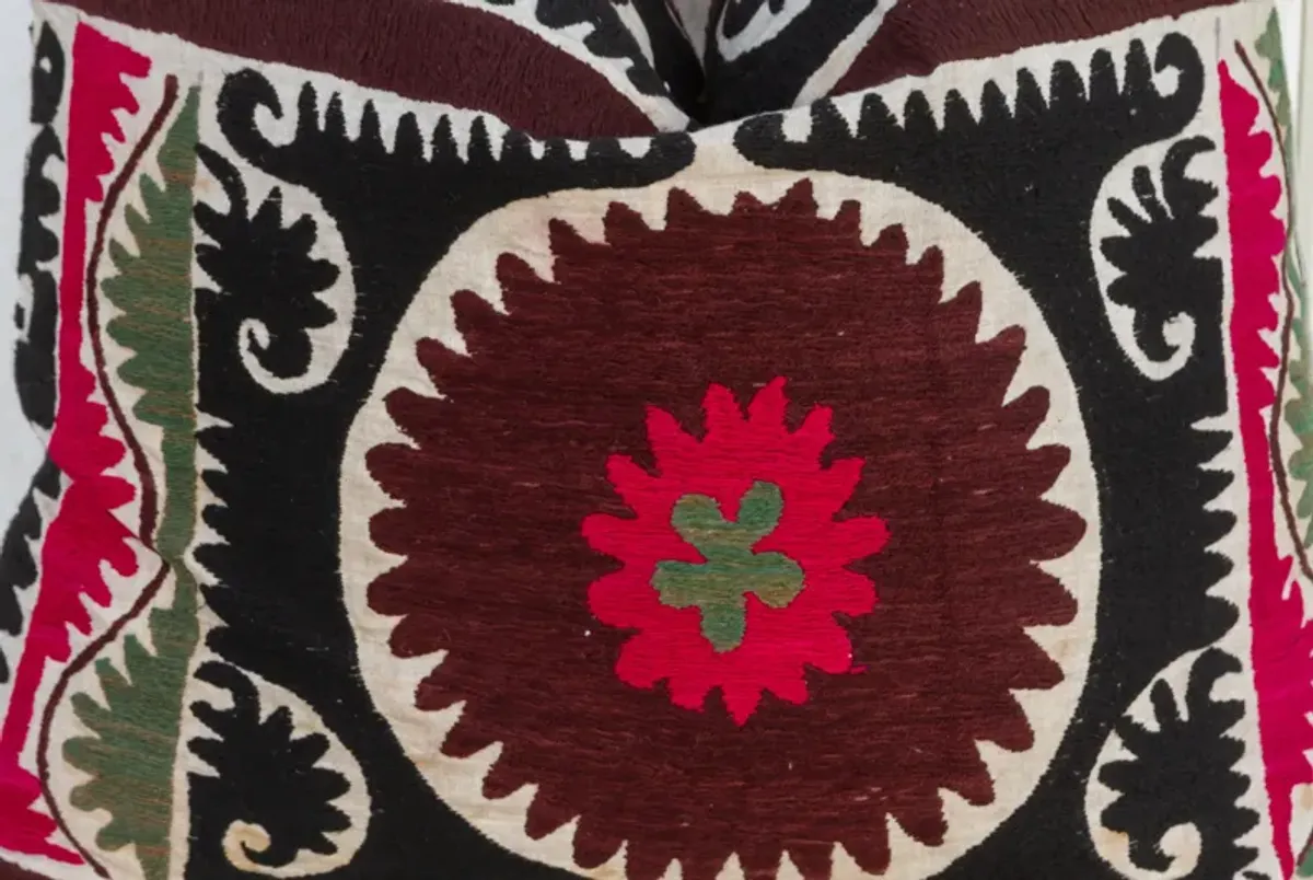 20" Kasheen Vintage Suzani Pillow