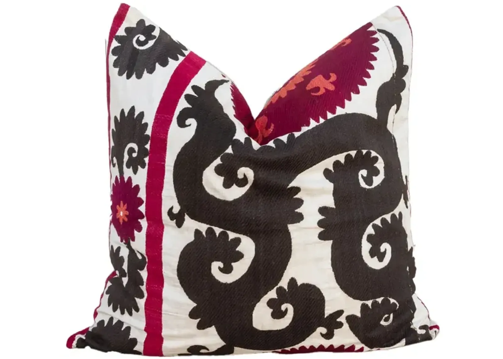 Ember Large Suzani Pillow - de-cor