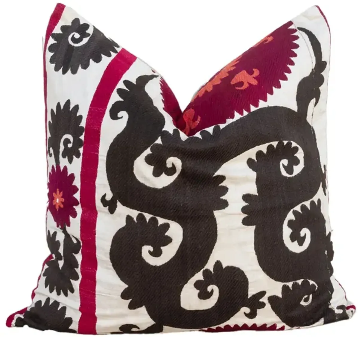 Ember Large Suzani Pillow - de-cor