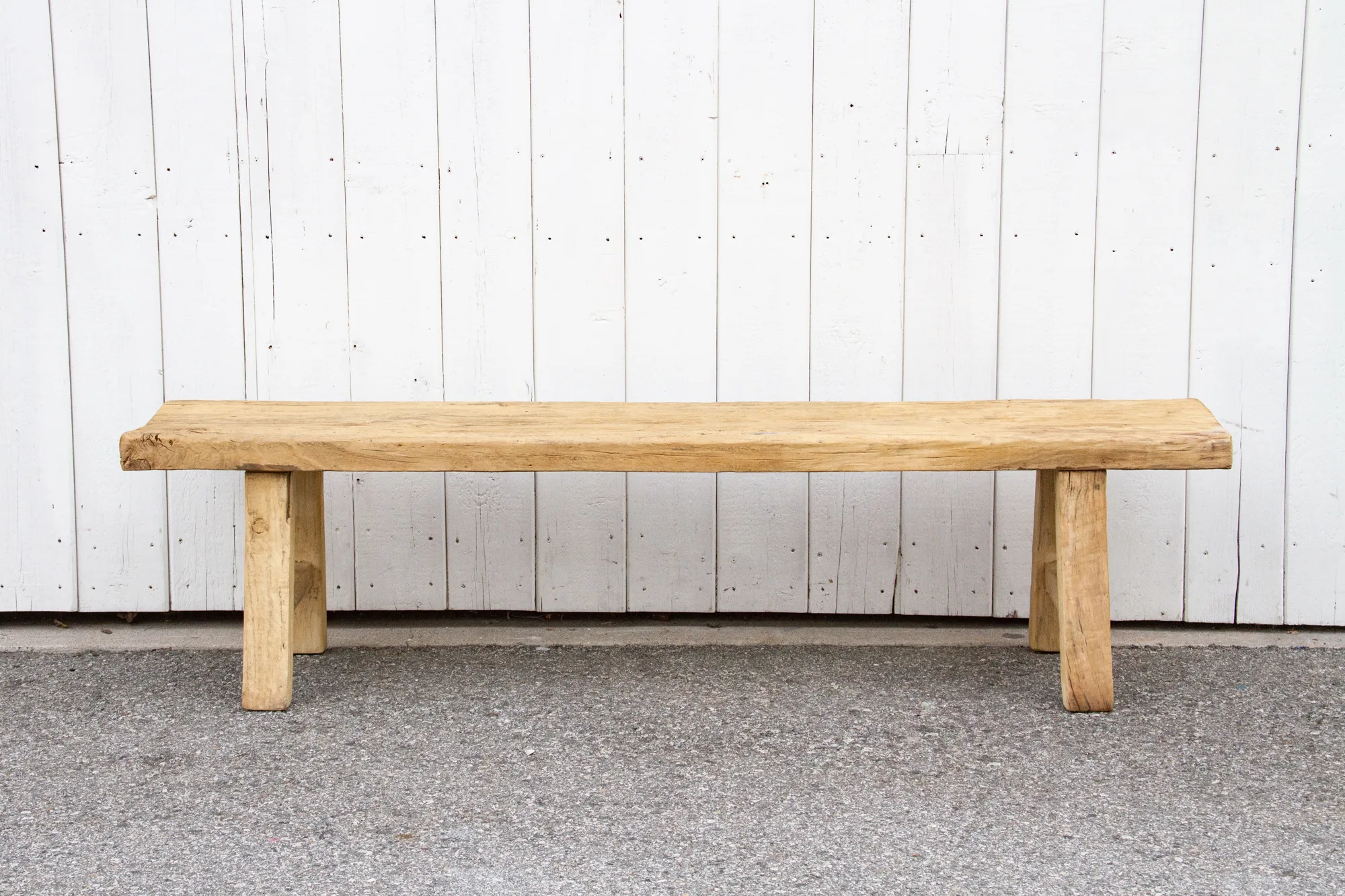 Slim Bleached Farmhouse Coffee Table - de-cor - Brown