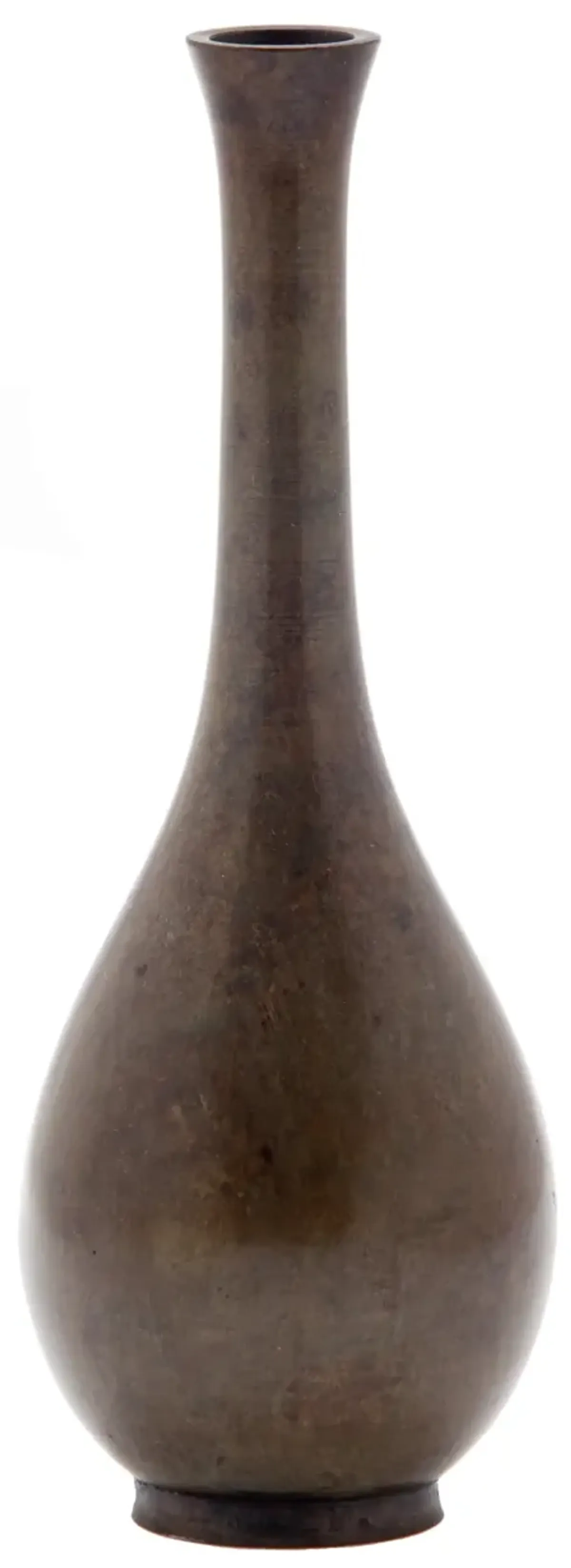 Japanese Bronze Bud Vase - Fleur de Lex Antiques - Brown