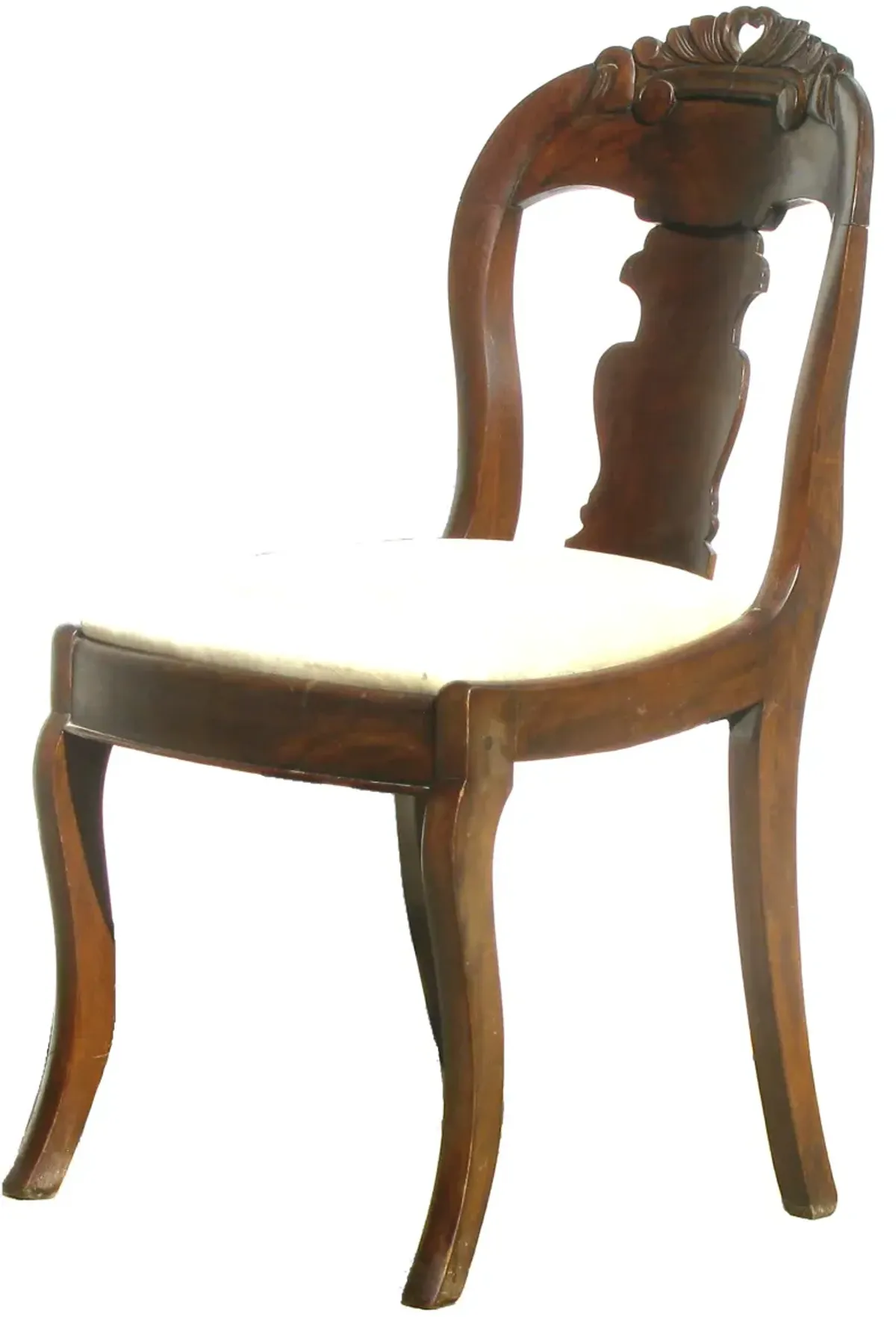 Victorian Mahogany Accent Chairs - Set of 2 - Chez Vous - brown - Curved Back, Comfortable, Durable